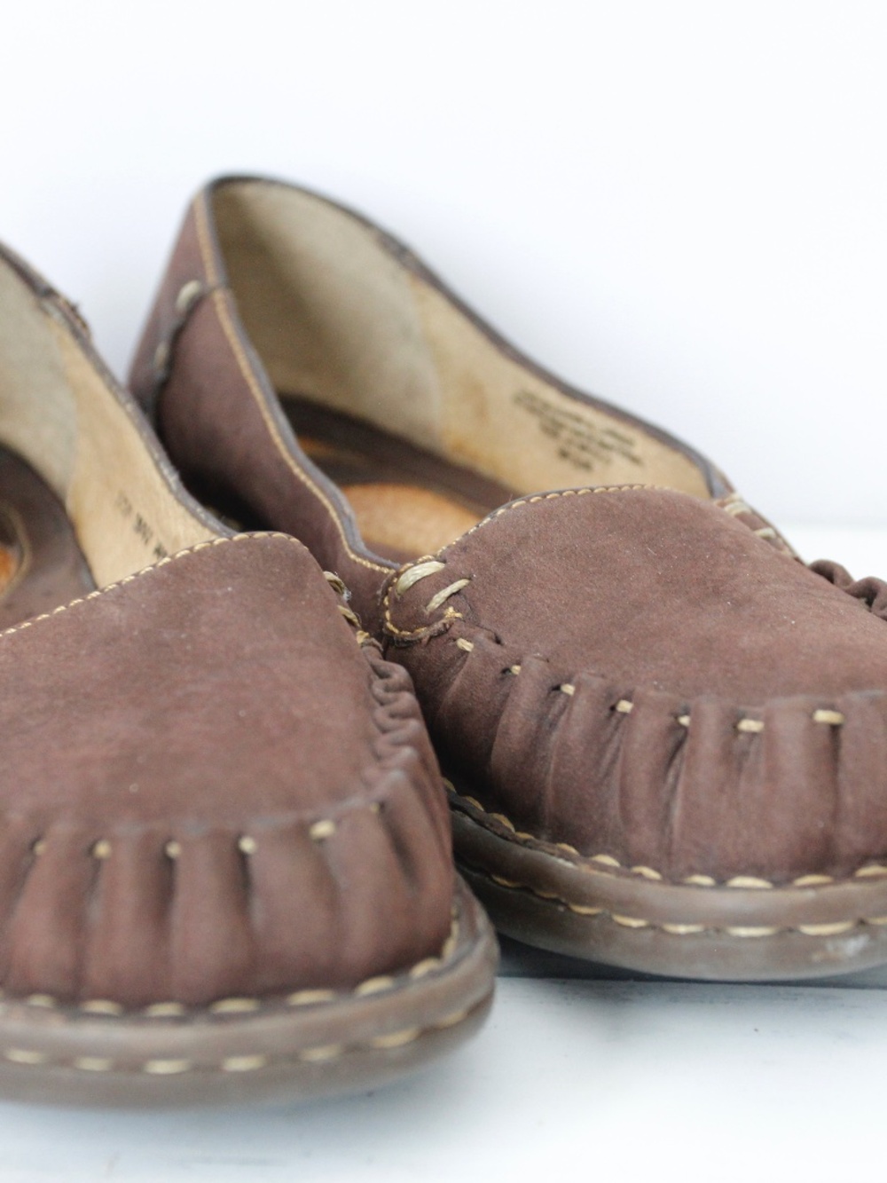 Born Brown Suede Loafer Cork Insole - Picture 5 of 14